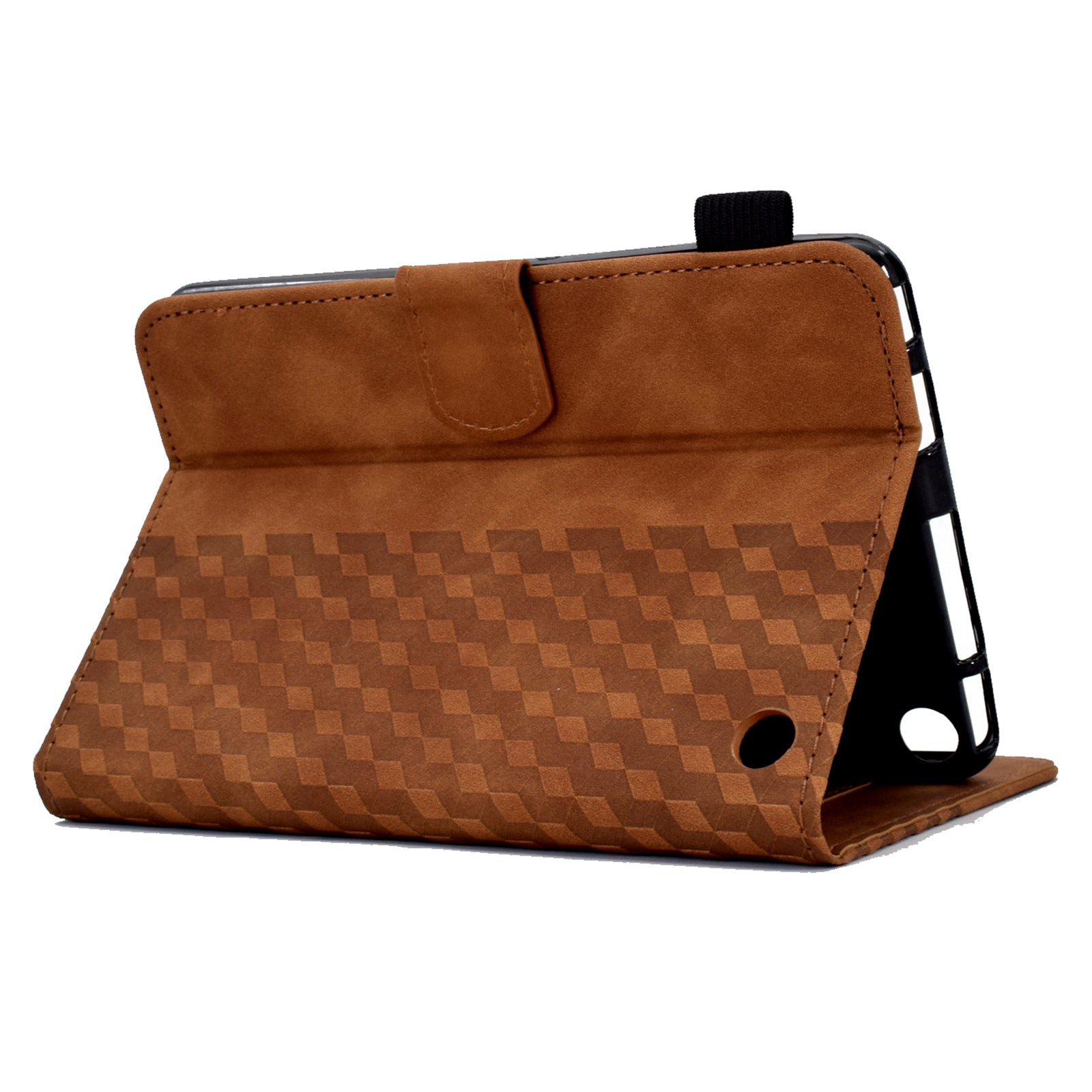 A6 For Amazon Fire HD 10 (2023) Leather Case Block Pattern Imprinted Card Slots Tablet Cover A6 For Amazon Fire HD 10 (2023) Leather Case Block Pattern Imprinted Card Slots Tablet Cover